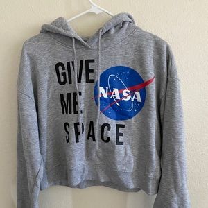Grey graphic hoodie